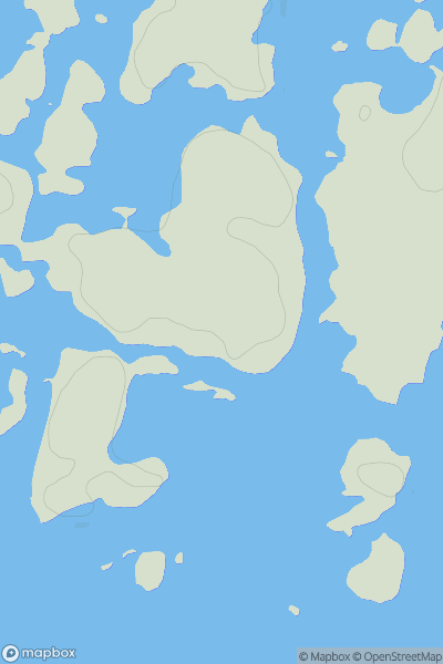 Thumbnail image for Garbh Eilean [Loch Torridon to Loch Maree] showing contour plot for surrounding peak